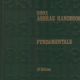 2001 ASHRAE HANDBOOK FUNDAMENTALS SI Edtion